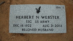 Headstone, Herbert N. Webster