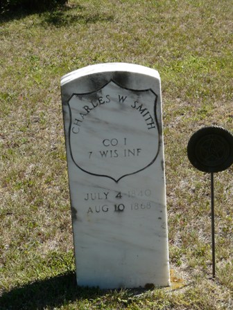 Headstone, Charles W. Smith