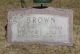 Headstone William R. Brown